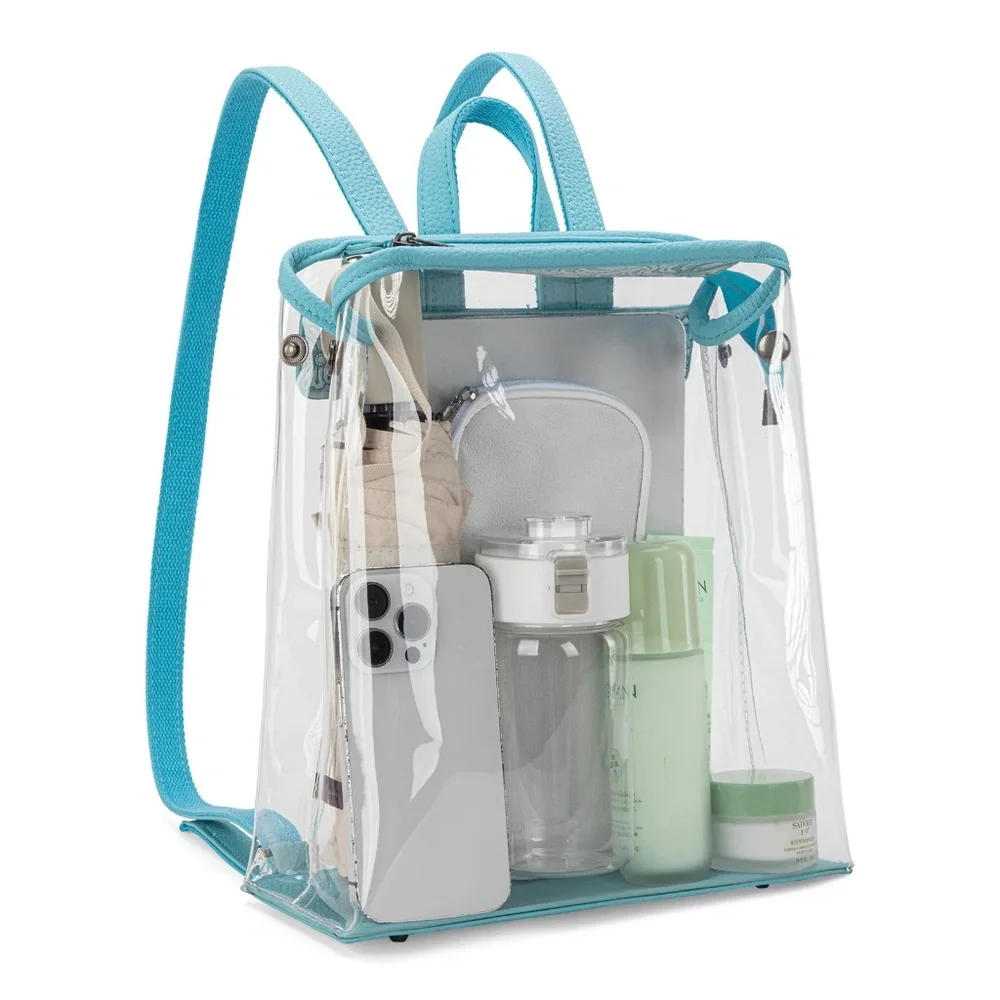 Montana West Western Clear Backpack- Turquoise